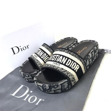 dior womens sliders|christian Dior female slippers.